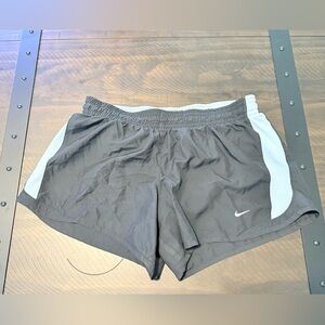 Nike Black and Light Blue Dri-FIT Running Shorts